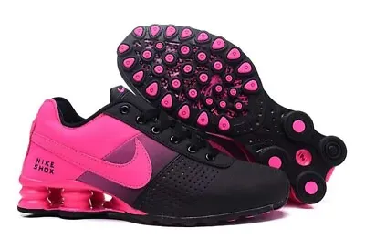 LIMITED Hot New Women Black And Pink Nike Shox Delivers Running Shoes Custom • $119.99
