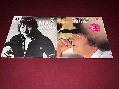 Mac Davis-Stop And Smell The Roses/Self Titled (Shrink/Ultrasonic Clean) LP’s • $9.99