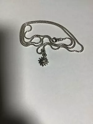 $51.01 • Buy David Yurman Starburst Diamond Necklace Sterling Silver 20”