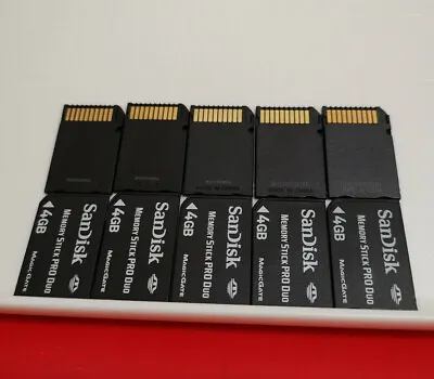 Sandisk 4GB Pro Duo Sony PSP Memory Stick Sony Camera Cybershot Memory Stick • $17.90