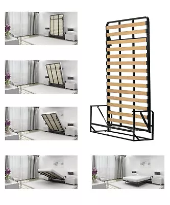 Vertical Wall Bed  Folding Guest Bed Pull Down Murphy Bed Hidden Bed All Sizes • £999