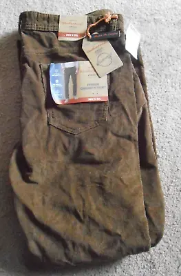 Men's Weatherproof 36x32 Brown Corduroy Jeans NWT 98%Cotton/2%Spandex Bangladesh • $17.54