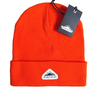 £38.28 • Buy Penfield Unisex Orange Classic Logo Beanie One Size Fits Most NWT