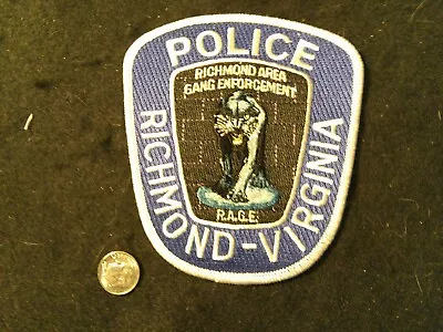 Virginia City Of Richmond Police Gang Enforcement Unit Patch • $9.99