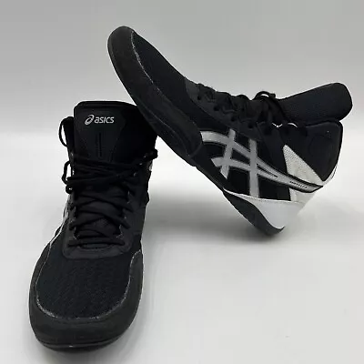 ASICS Mens Matflex Wrestling Boxing Shoes - Size 11 - 1081A021 - Black White • $25.99