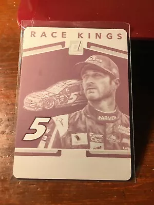 Kasey Kahne 2018 Panini Donruss #8 Printing Plate - Magenta 1 Of 1!!! • $100