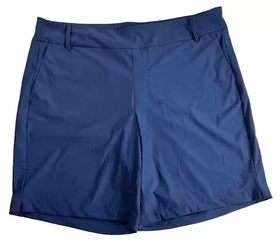 SPANX Blue Sunshine Shorts 10  Bermuda Pull-on UPF 50+ Women’s 1X • $39.95