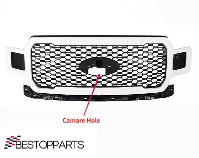 Front Upper Grille Honeycomb White For F150 2018-2020 With Camera Hole • $398.56