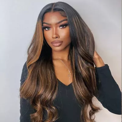 UNice Mongolian Ombre Balayage Brown Body Wave Bundles Human Hair Extension Weft • $29.61