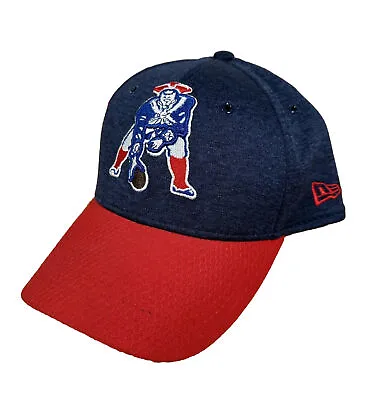New England Patriots Hat Youth New Era 39Thirty Fitted Cap Blue Red Old Logo • $8.99