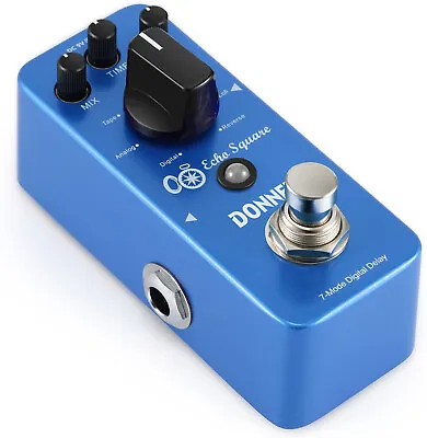 Donner Echo Square Digital Analog Delay Guitar Effects Pedal 7 Effect Tape Mod • $27.99