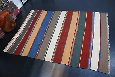 Handwoven Ghashgai Kilim Rug Handmade Wool Various Size • $324.56