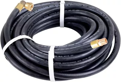 Air Water 3/8  X 50ft MAX PSI 2300 Industrial Premium NBR Rubber Hose Assembly • $17.95