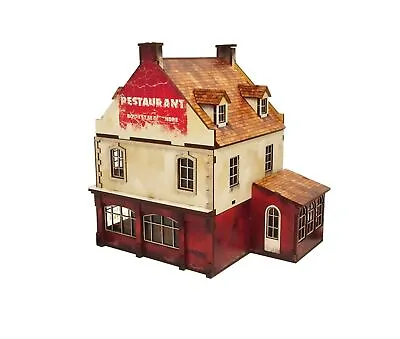 Micro Art Studio: WW2 Normandy Restaurant HDF Prepainted Terrain • $57.99