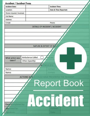 £7.78 • Buy Accident Report Book: Workplace HSE Compliant Incident Report Log Book | Health