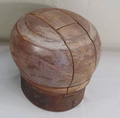 Vintage Wood Hat Block Mold Form Millinery 5-Piece Puzzle • $150