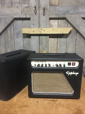 Epiphone Valve Special Electric Guitar Tube Amp Amplifier & Cover Reverb Delay • £350