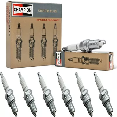 6 Pcs Champion Copper Spark Plugs Set For 1936 CHEVROLET PICKUP L6-3.4L • $46.11