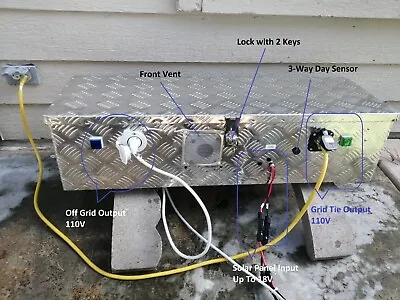 Backyard Solar Generator Grid Tie + Off Grid + Emergency Power Supply • $999