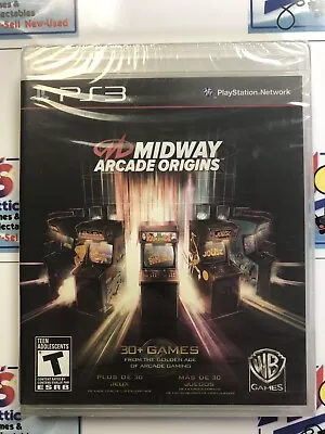 Midway Arcade Origins Ps3 - New Sealed  Has Y-Folds • $61.47