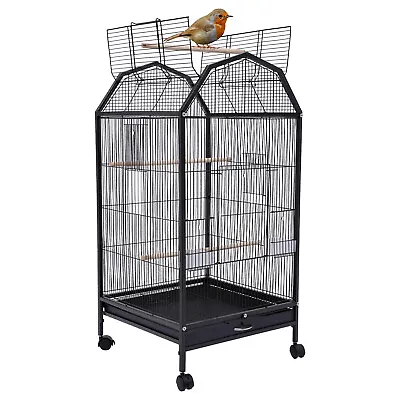 Bird Cage Large Play Top Parrot Finch Cage Macaw Cockatoo Pet Supply With Stand • $65.40