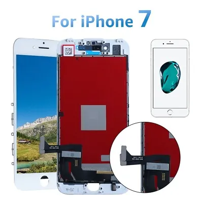 For IPhone 7 Screen Replacement LCD Display Touch Digitizer Assembly Frame White • £9.99