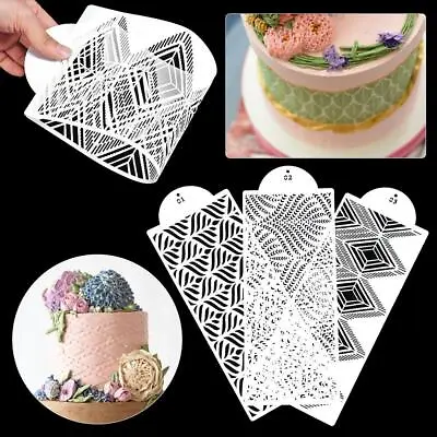 Spike Pattern Fondant Printing Sugar Sieve Mold Cake Stencil Baking Templates • £2.84