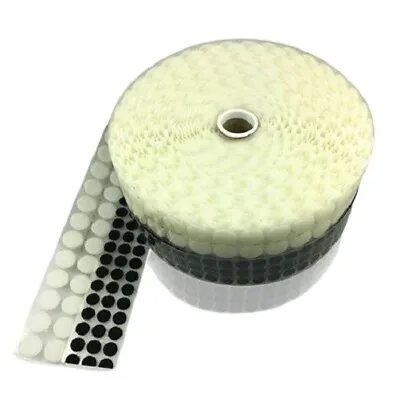 Self Adhesive Coins Dots Alfatex Supplied By Velcro 13mm Dots White X 50 Pairs • £4.49
