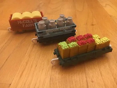 Thomas And Friends Trackmaster McColl’s Farm Dairy Cars (3) R9245 • $35
