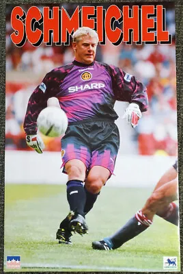 PETER SCHMEICHEL Manchester United Football 1996 Soccer Vintage 22x34 POSTER • $35.99