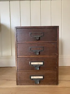 £90 • Buy Antique Victorian Filing Chest Of Drawers Collectors Drawers Mahogany