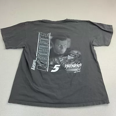 Kasey Kahne #5 T-shirt Mens Large Hendrick Motosports Gray Short Sleeve • $17.99