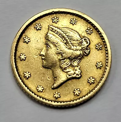 1852 $1 Liberty Head Gold Dollar Type 1 XF/AU Civil War Era Gold Coin *F880 • $295