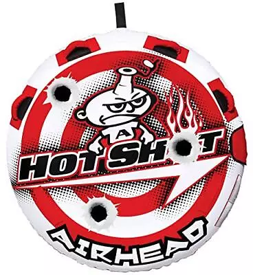 Airhead Hot Shot Towable 1-2 Rider Tube For Boating Single Rider Red/White • $69.88
