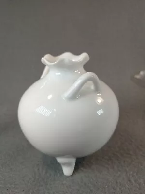 Vintage Small Bud Vase With Feet And Handles 3.25  Tall • $6.90