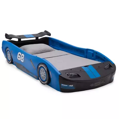 Twin Size Race Car Bed Turbo Sleek Kids Toddler Bedroom Furniture Nascar Unisex • $227.41