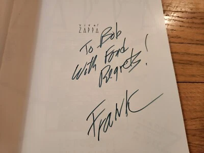 Frank Zappa SIGNED Viva Zappa Dominque Chevalier 1985 First Edition SC W/GOA • $377.99