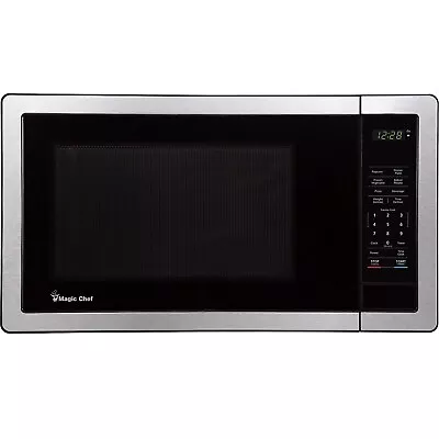 Magic Chef 1.1 Cu. Ft. Countertop Microwave With Digital Touch Stainless Steel • $121.38