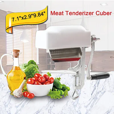Manual Meat Tenderizer Cuber Pro Steak Machine Hand Crank Flatten Butchers Tool • $36.99