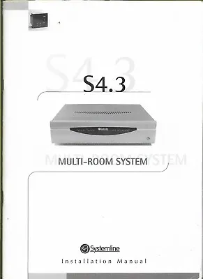 SYSTEMLINE S4.3 Multi-Room System Instruction Manual Booklet Brochure Handbook * • £10.99