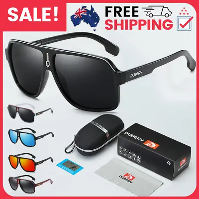$4.98 • Buy DUBERY Man Sunglasses Polarized UV400 Glasses Driving Fishing Eyewear Xmas Gift