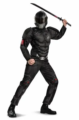 Adult Snake Eyes GI Joe Padded Muscle Chest Halloween Costume Men's M XL 2XL • $33.38