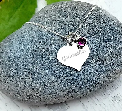 Something Silver Godmother Gifts Personalised Necklace For Women • £22.99