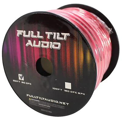 Full Tilt Audio 8 Gauge Tinned Oxygen Free Copper Power/Ground Wire Red Lot • $8.99