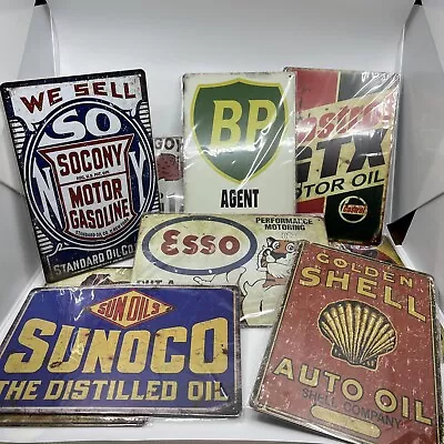 Oil Vintage Retro Tin Signs Wall Decor Metal Poster Shell BP GTX Sunoco New PICK • $11.75