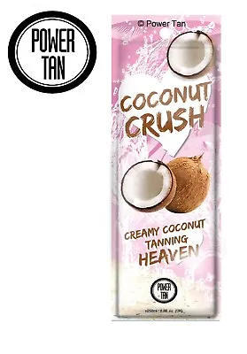 £2.95 • Buy Power Tan Coconut Crush 250ml Or 20ml Tanning Lotion Accelerator Cream Sunbed 