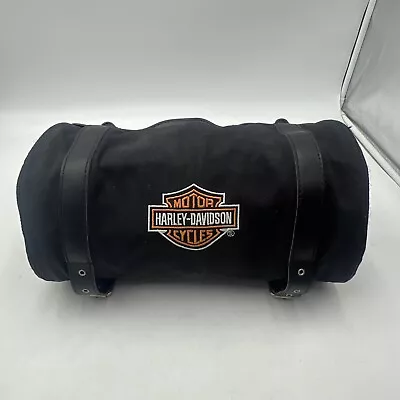 Harley Davidson Embroidered Multi Purpose Roll Up 8 Pocket Travel Storage Bag • $39.99