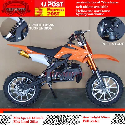 49CC MINI MOTOR DIRT BIKE KIDS POCKET ROCKET PEE WEE MOTORCYCLE ATV 50CC Orange • $499.95