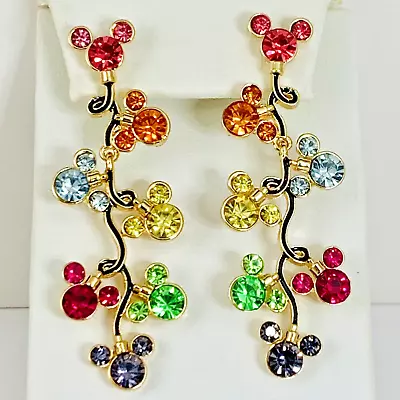 New Disney X BAUBLEBAR Mickey Mouse Rhinestone String Of Light Dangle Earrings • $29.99