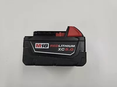 Genuine Milwaukee 48-11-1850 M18 XC5.0 Red Lithium Battery 5.0 Ah - Tested • $45